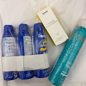 Moroccanoil, Supergoop & Coppertone Sunscreen Set